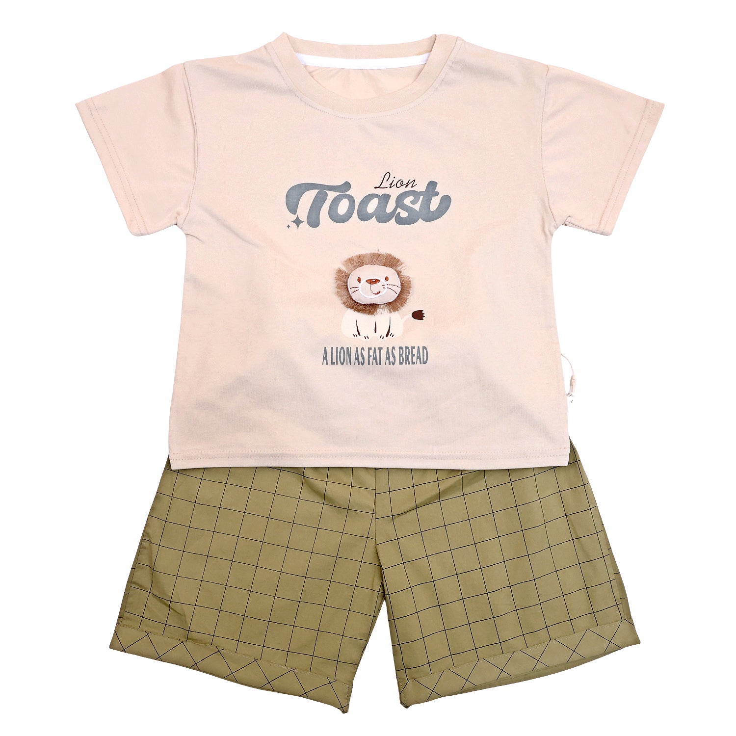 Lion Half Sleeves Shorts Set