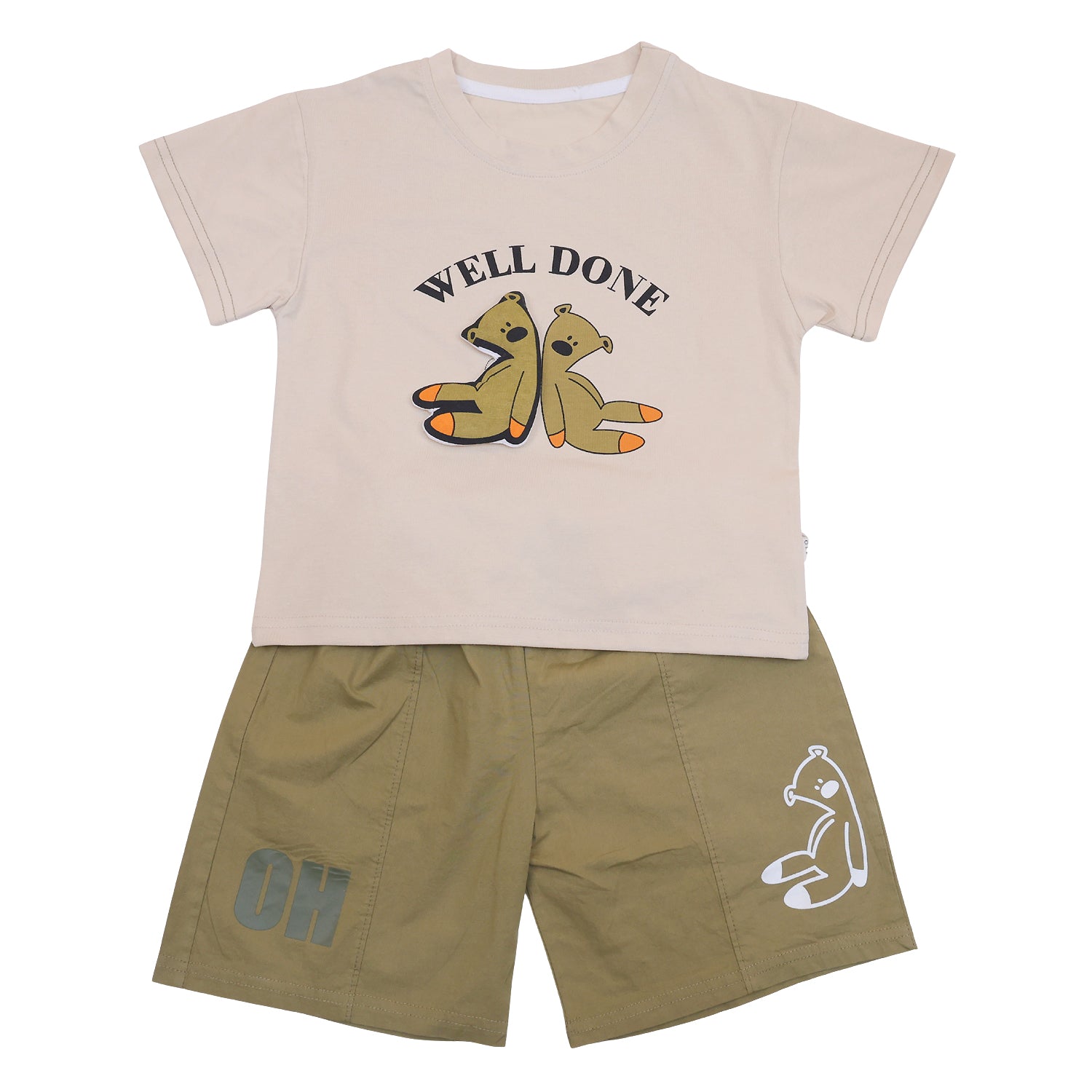 Mr. Bean Teddy Half sleeves Short set