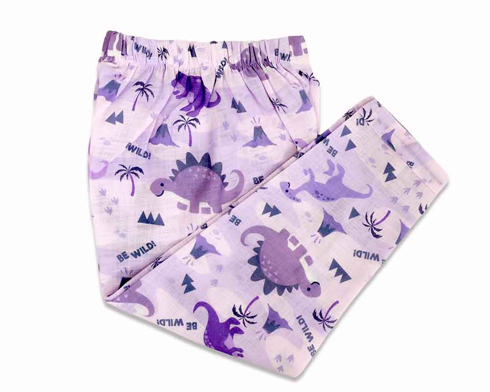 Jumping Dino kids cotton night suit