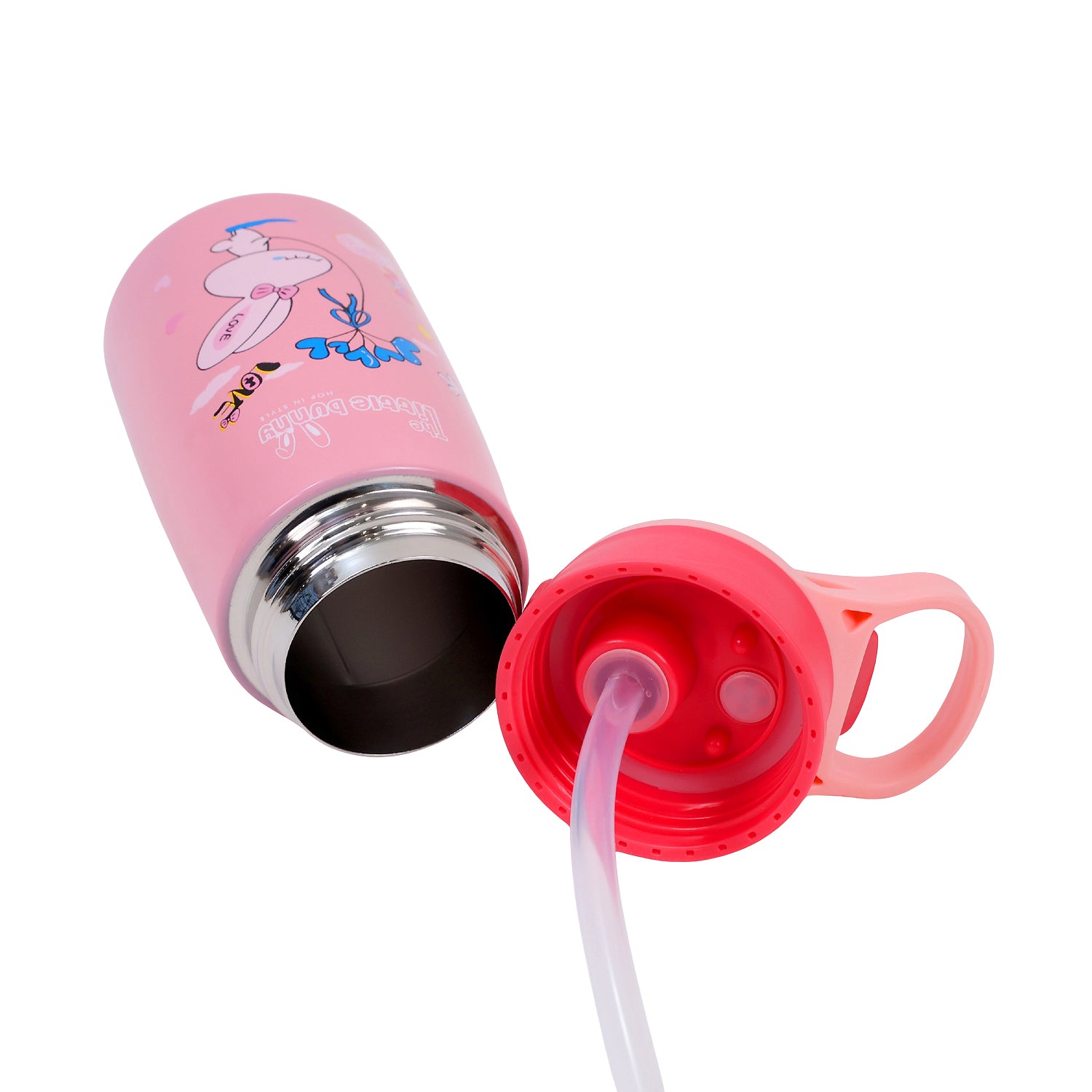 Stainless Steel Kids Sipper Bottle with Flip-Top Lid – Leak-Proof & Travel Friendly