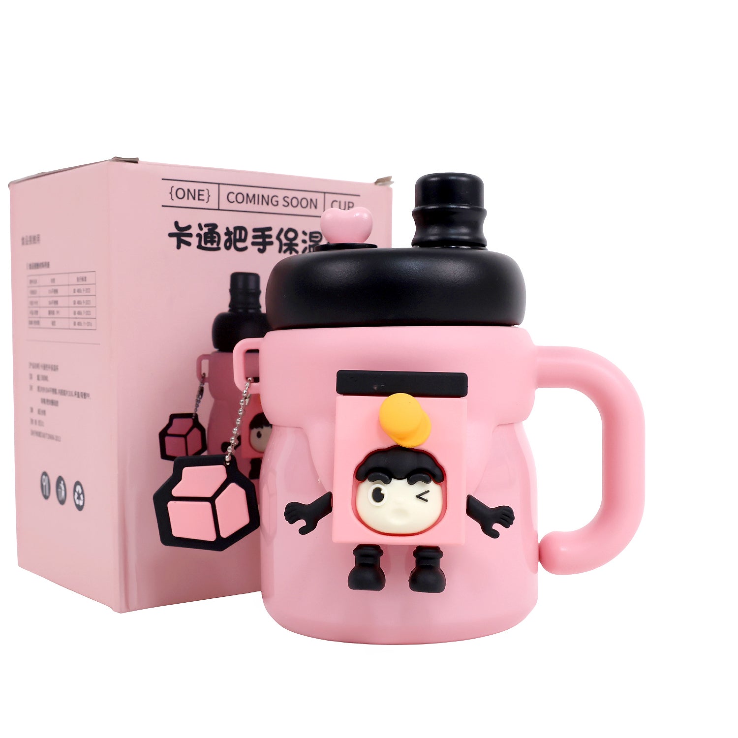 Premium Stainless Steel Kids Tumbler with Handle & Leak-Proof Sipper Lid