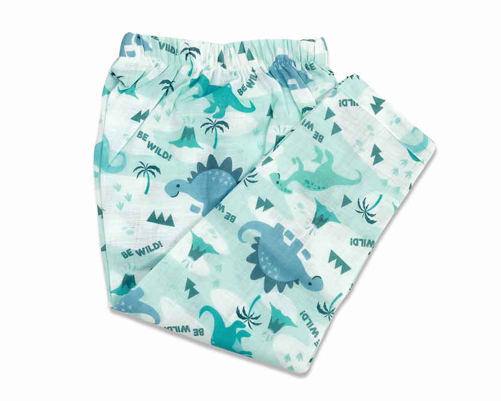 Jumping Dino kids cotton night suit