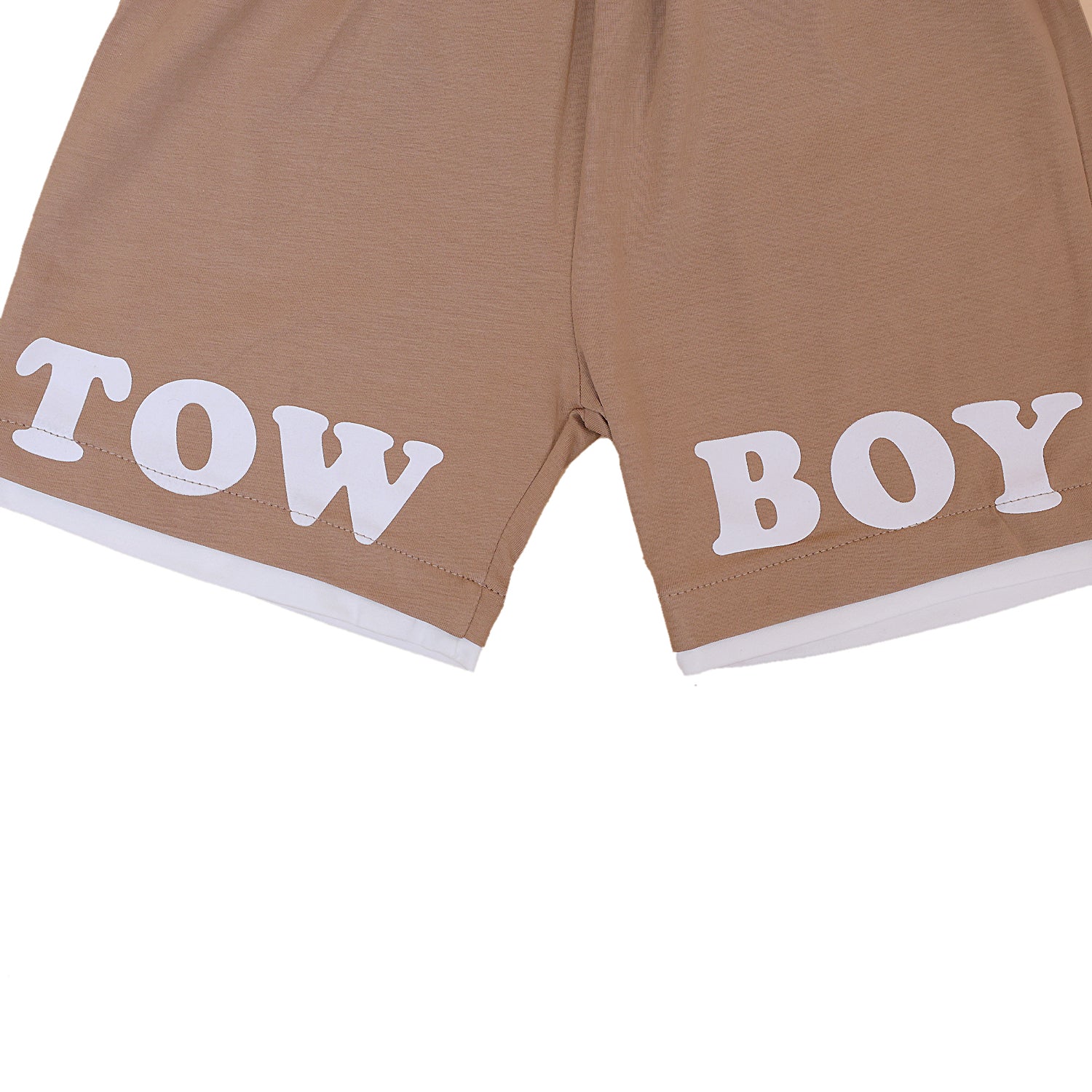 Teddy Half Sleeves Shorts set