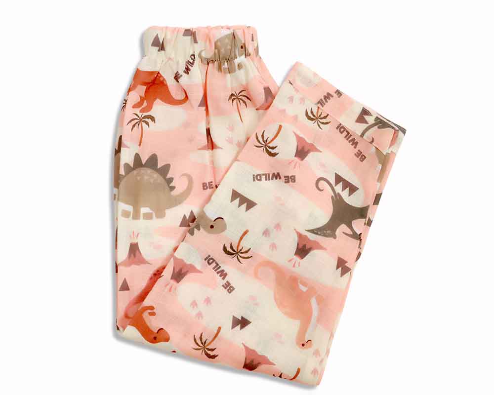 Jumping Dino kids cotton night suit
