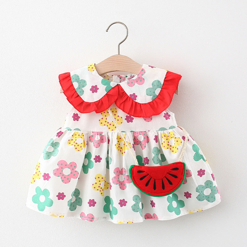Floral Frock with Sling Bag