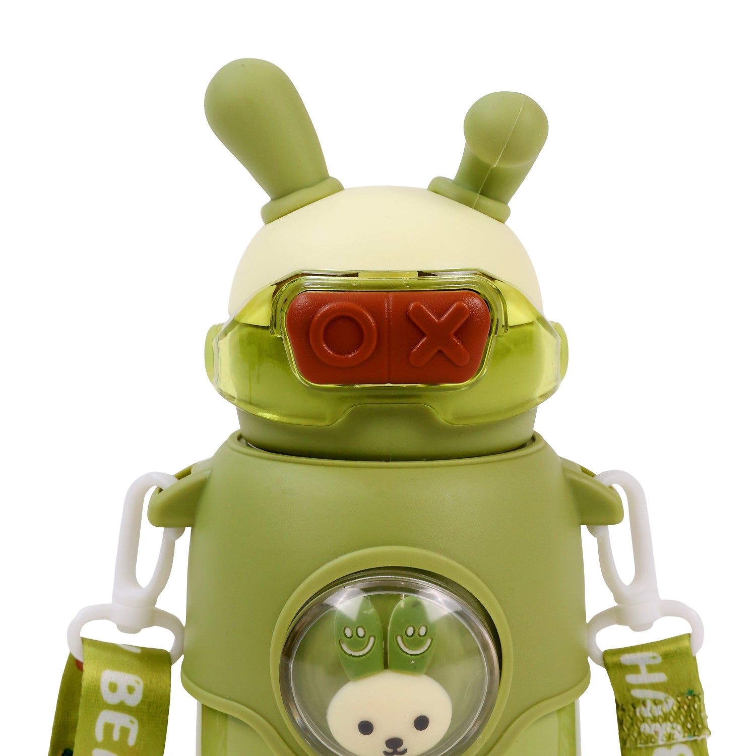 Bunny Stainless Steel Sipper Bottle for Kids | Cute Rabbit Design with Strap | Leak-Proof & Durable