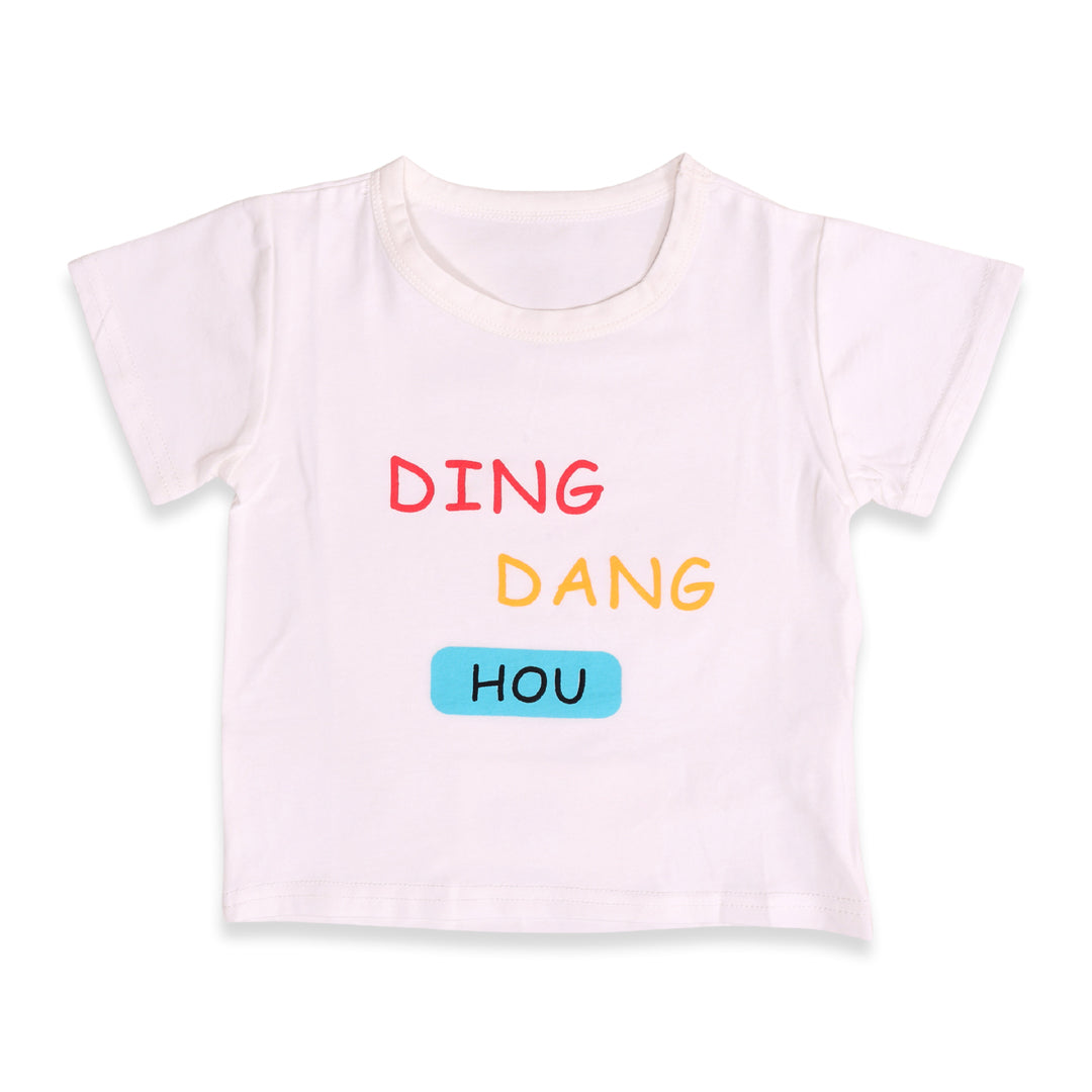 Dino Cotton T-shirt & Dungaree Set