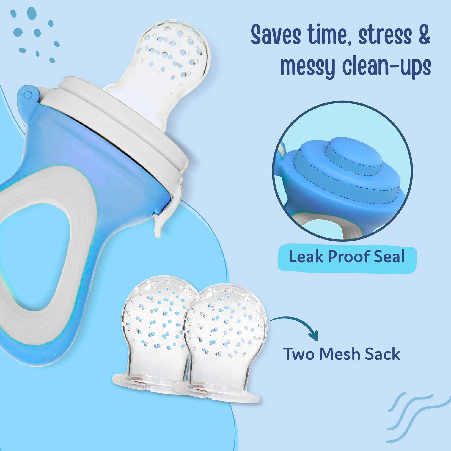 The Little Bunny Silicone Baby Fruit Feeder & Teether Pacifier-PB2153