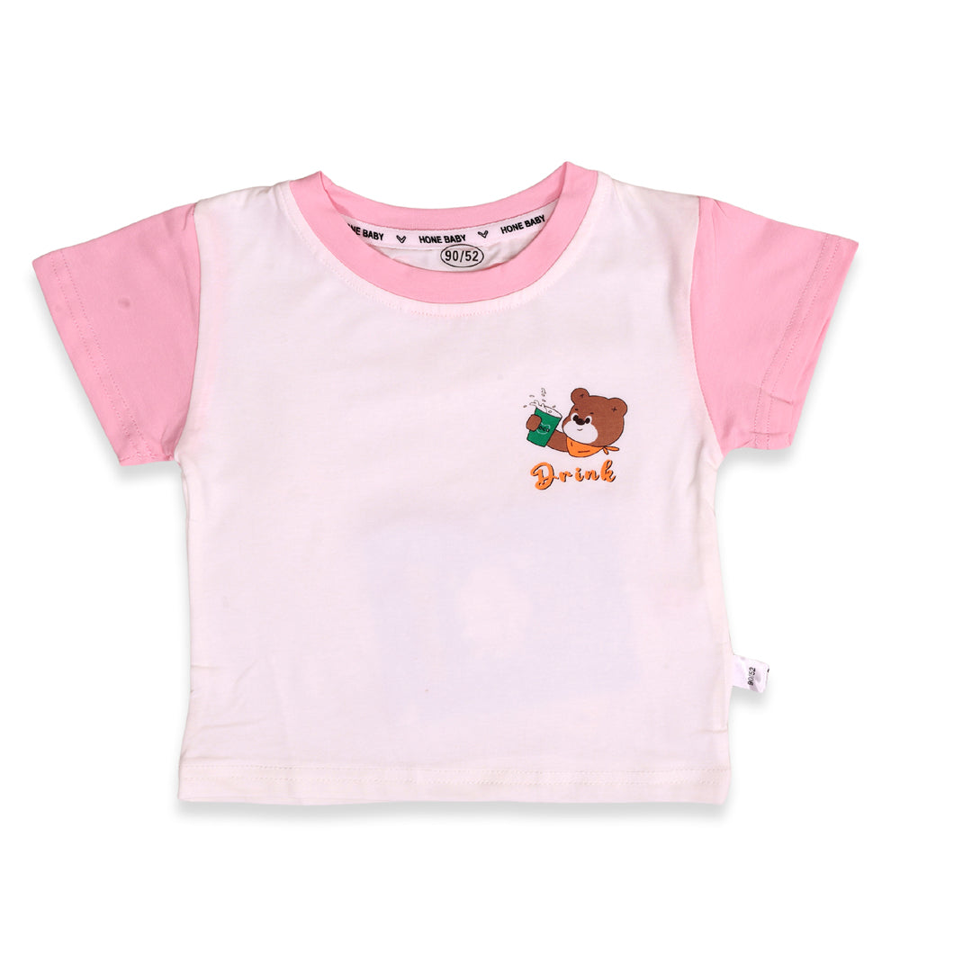Baby Bear Cotton T-shirt & Dungaree