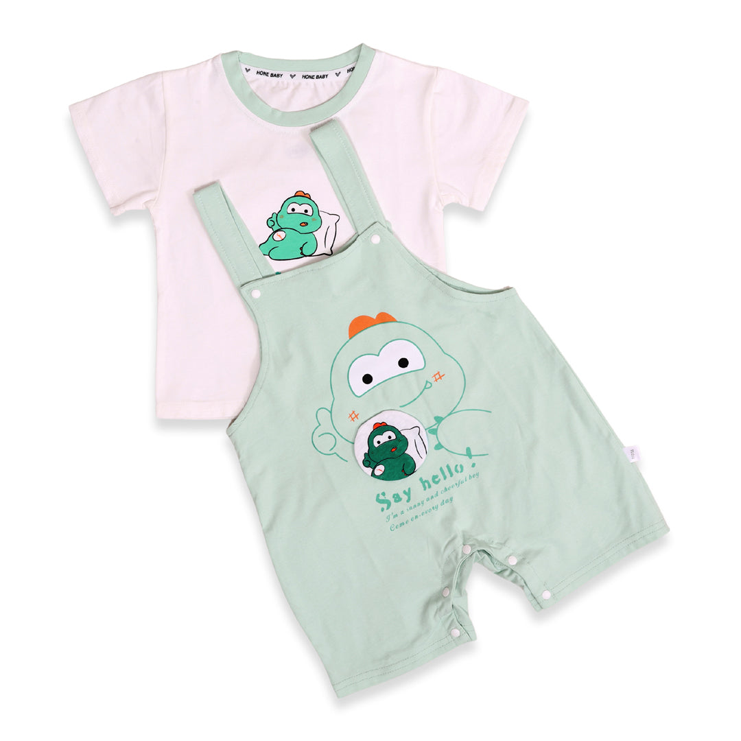 Dino T-shirt & Dungaree Set