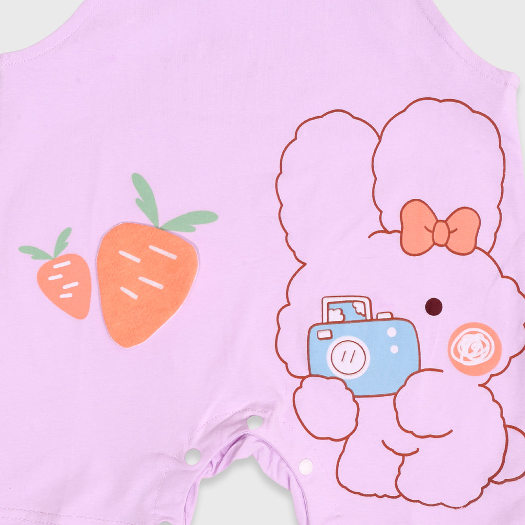 Girls Bow & Bunny T-shirt, Dungaree Set