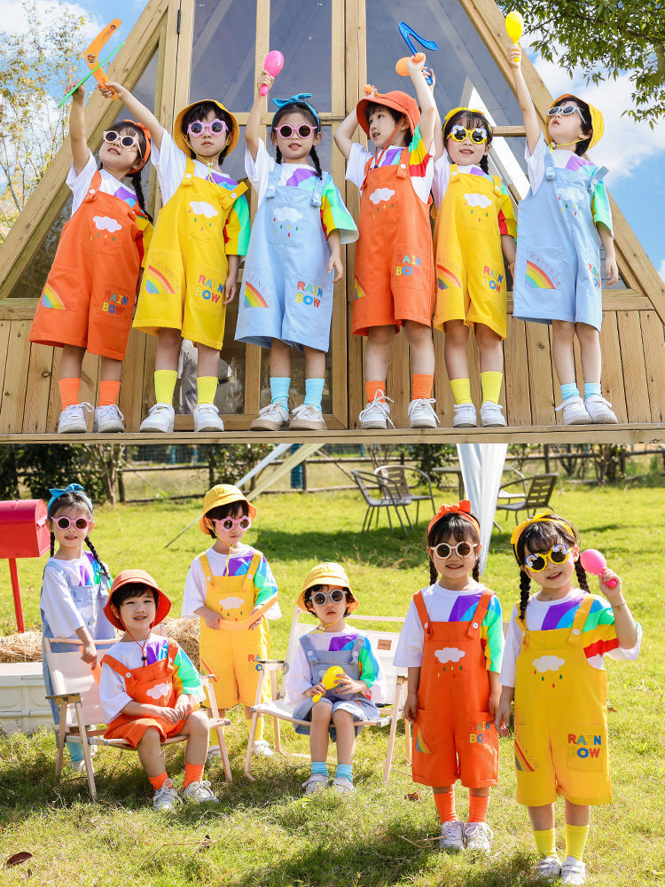 Boys Rainbow Print Galis suit