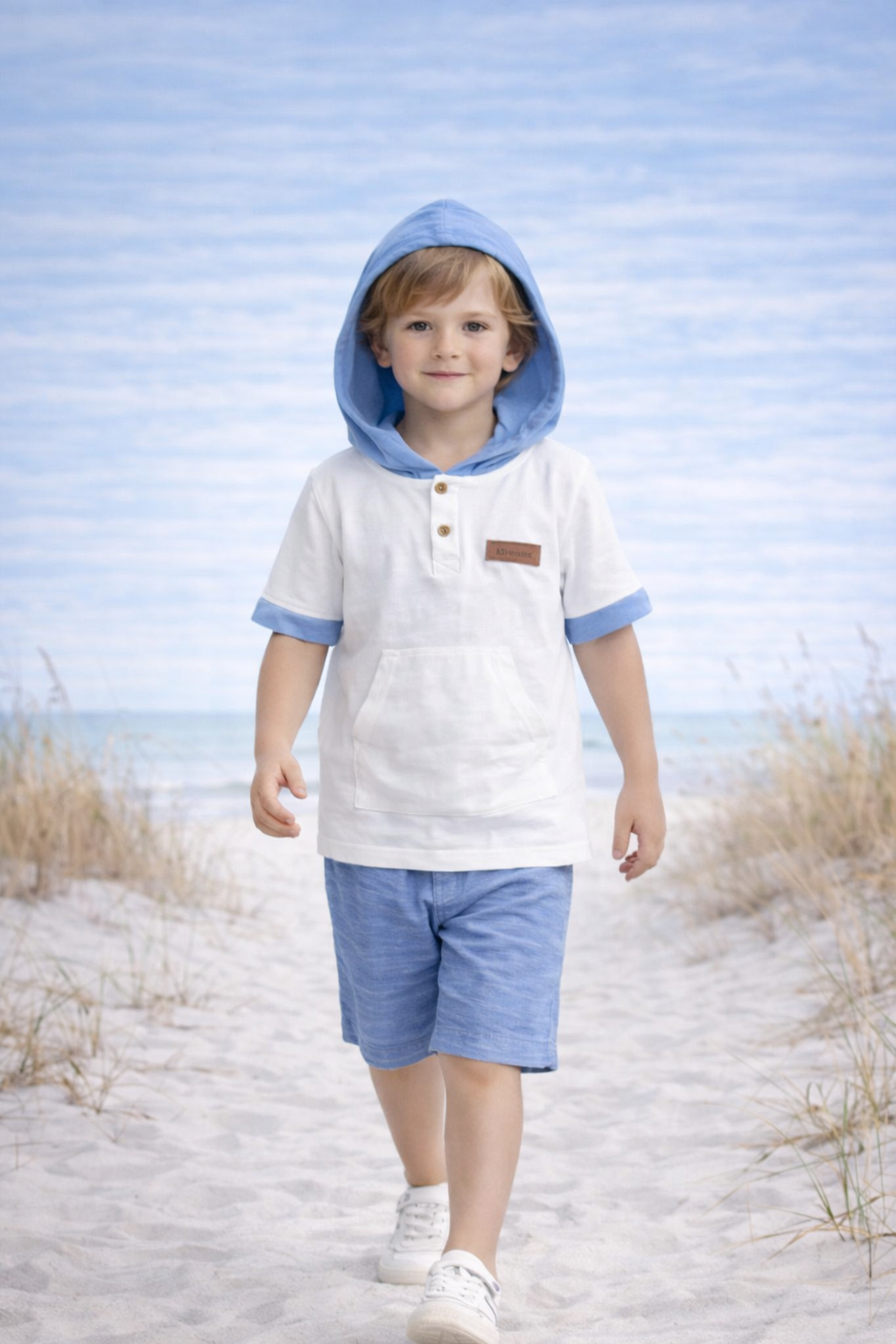Boys Hooded T-Shirt & Shorts Co-Ord Set for Kids