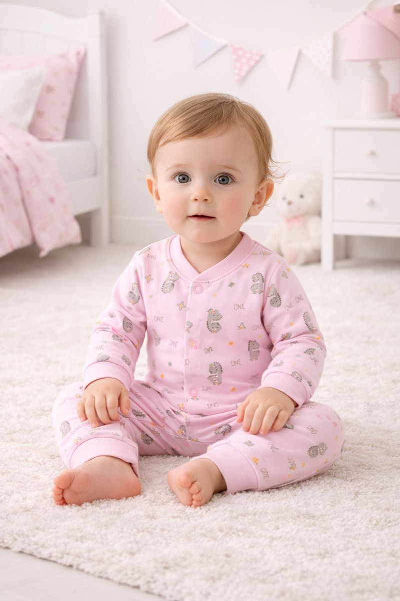 Baby Soft Cotton Printed Sleepsuit