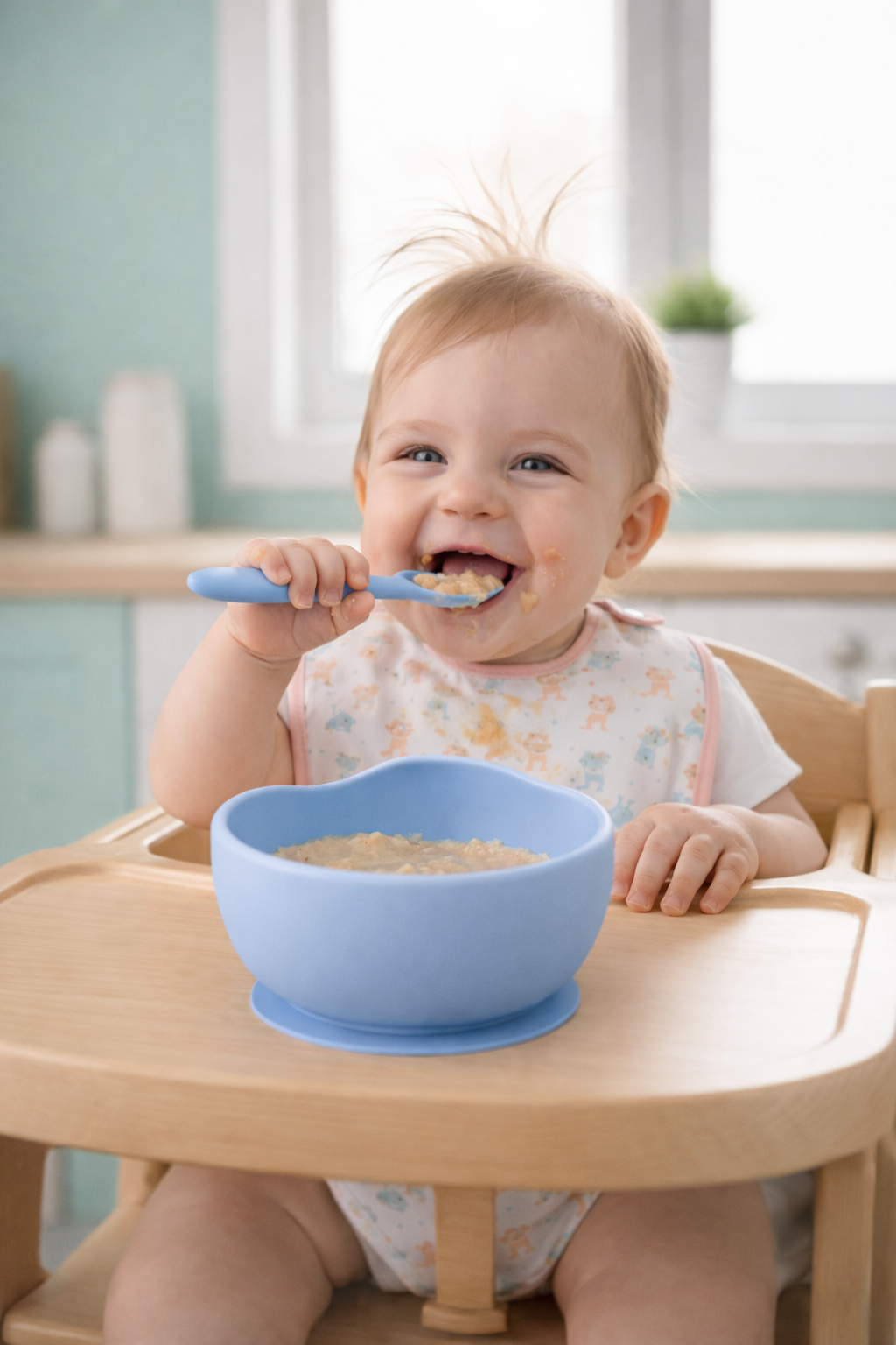 Baby Silicone Feeding Set – Soft, Safe & Easy Self-Feeding Essentials