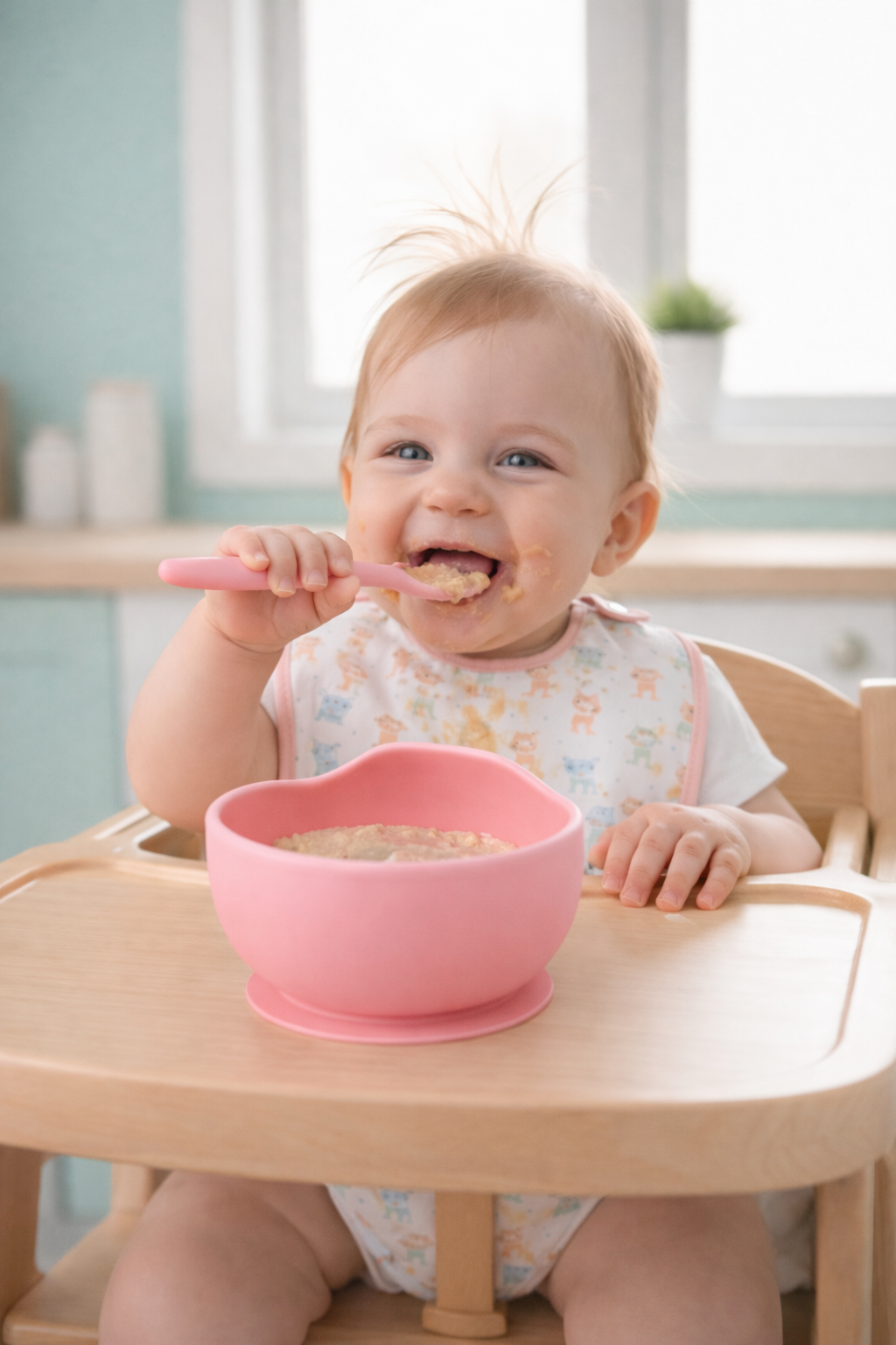 Baby Silicone Feeding Set – Soft, Safe & Easy Self-Feeding Essentials