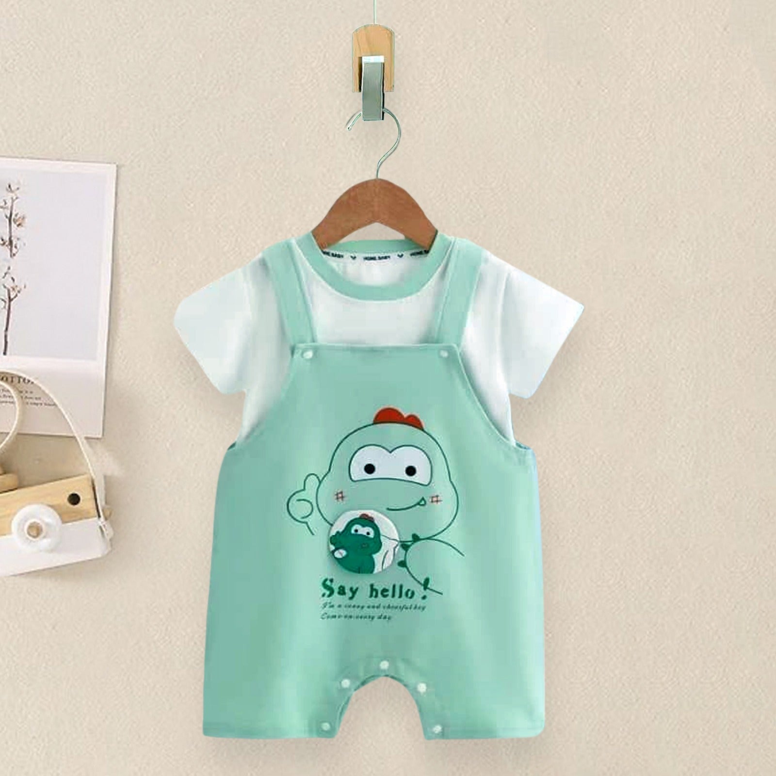 Dino T-shirt & Dungaree Set