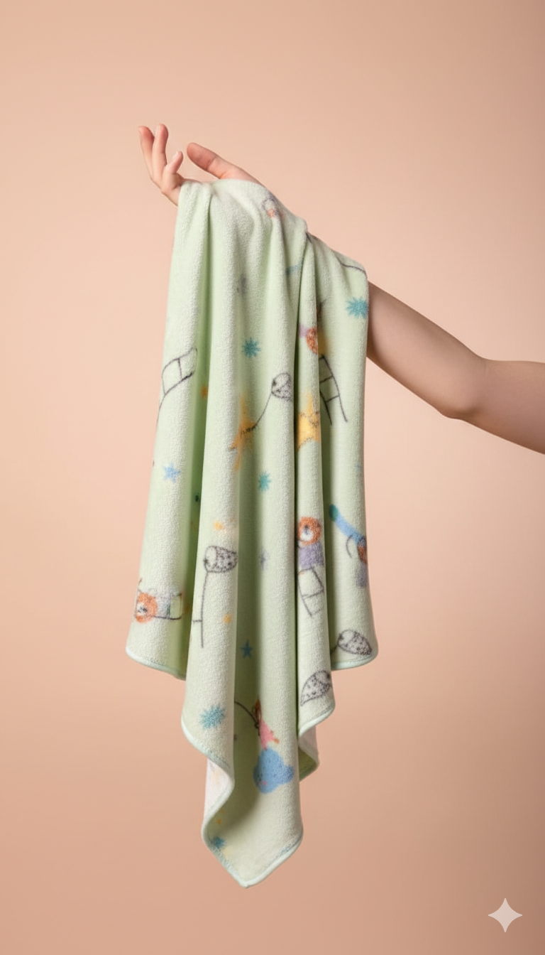 Baby Bath Towel Set | Ultra Soft & Absorbent | Gentle on Newborn Skin | Quick-Dry & Everyday Use