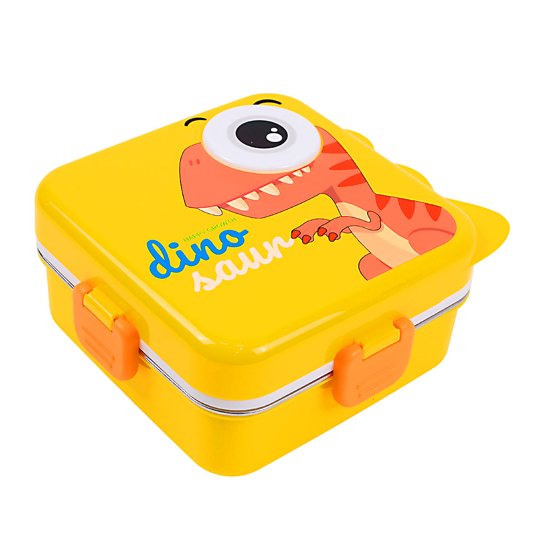 Cute Cartoon Dinosaur Lunch Box for Kids – 1190ml Stainless Steel, Leakproof & Portable