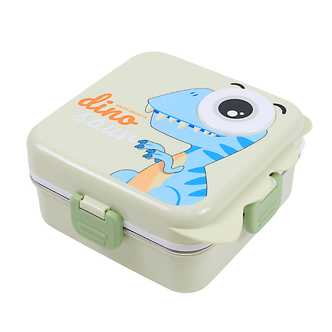 Cute Cartoon Dinosaur Lunch Box for Kids – 1190ml Stainless Steel, Leakproof & Portable