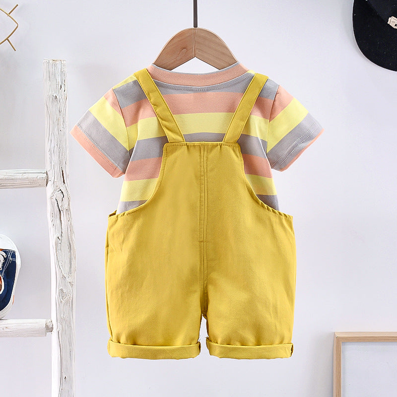 Dungaree with Doraemon patch