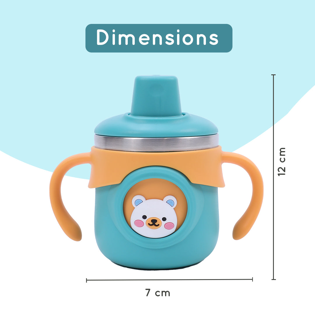 Stainless Steel Training Sipper Cup with Dual Handles for Kids