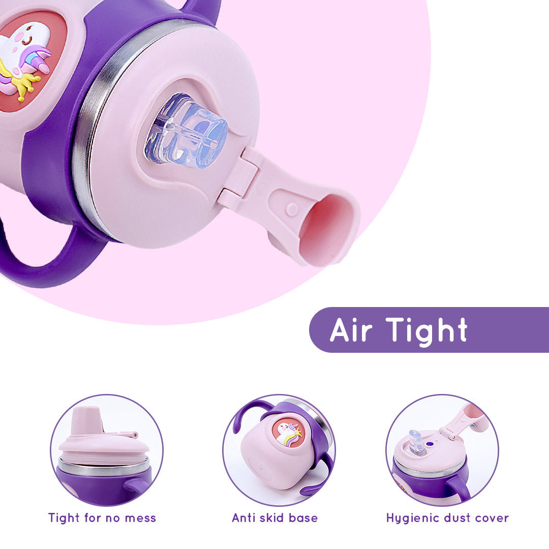 Stainless Steel Training Sipper Cup with Dual Handles for Kids