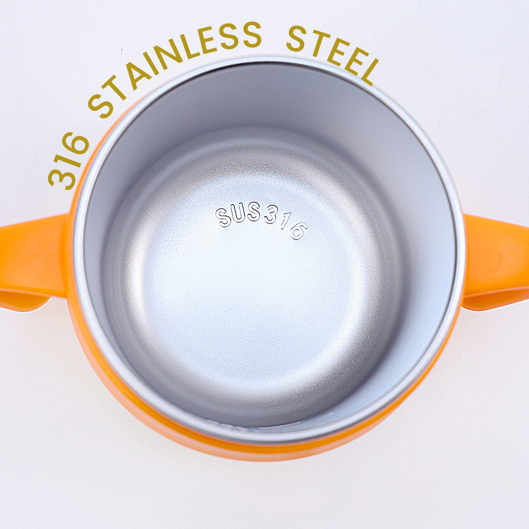 Stainless Steel Training Sipper Cup with Dual Handles for Kids