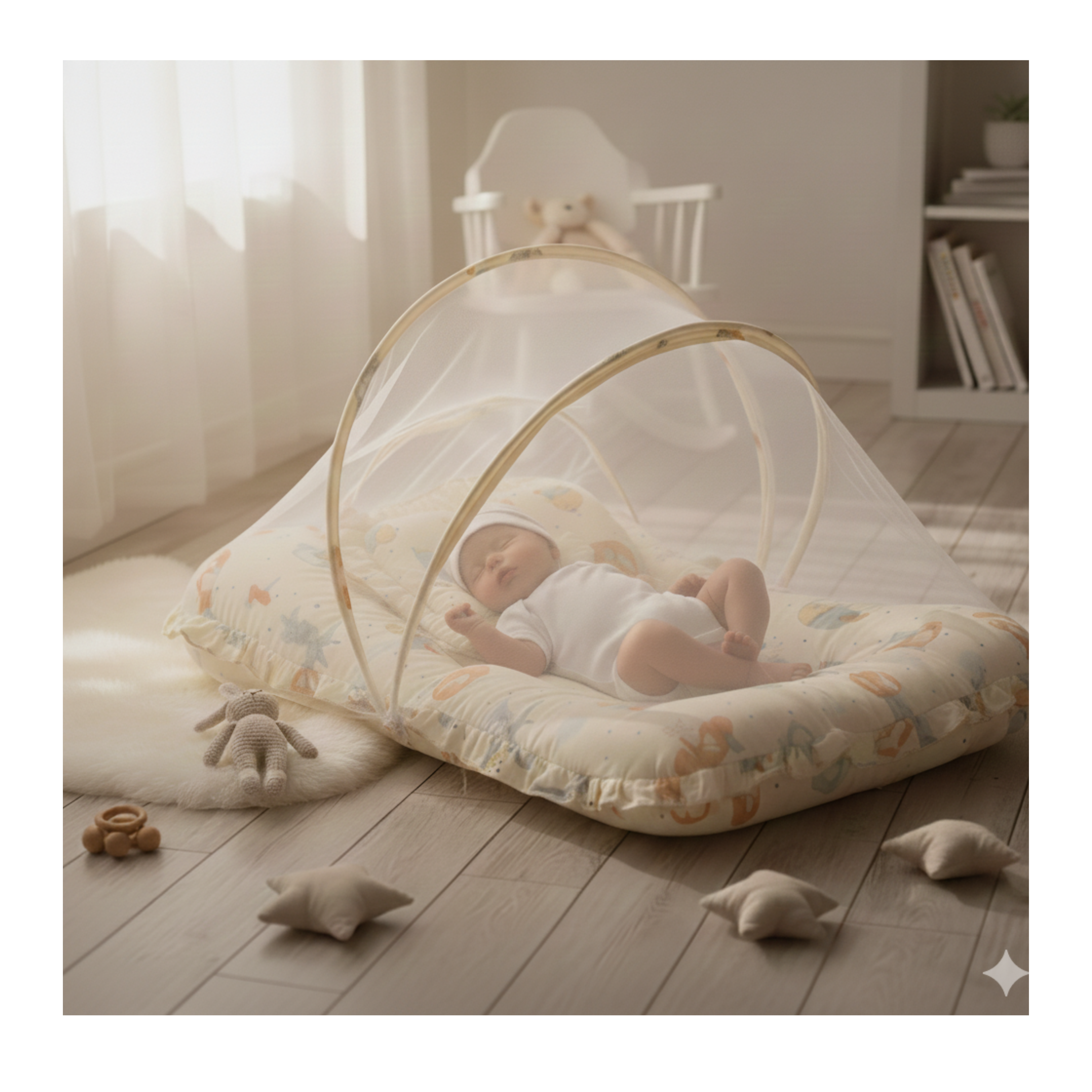 Cotton Net Bedding and Protection Mesh Set