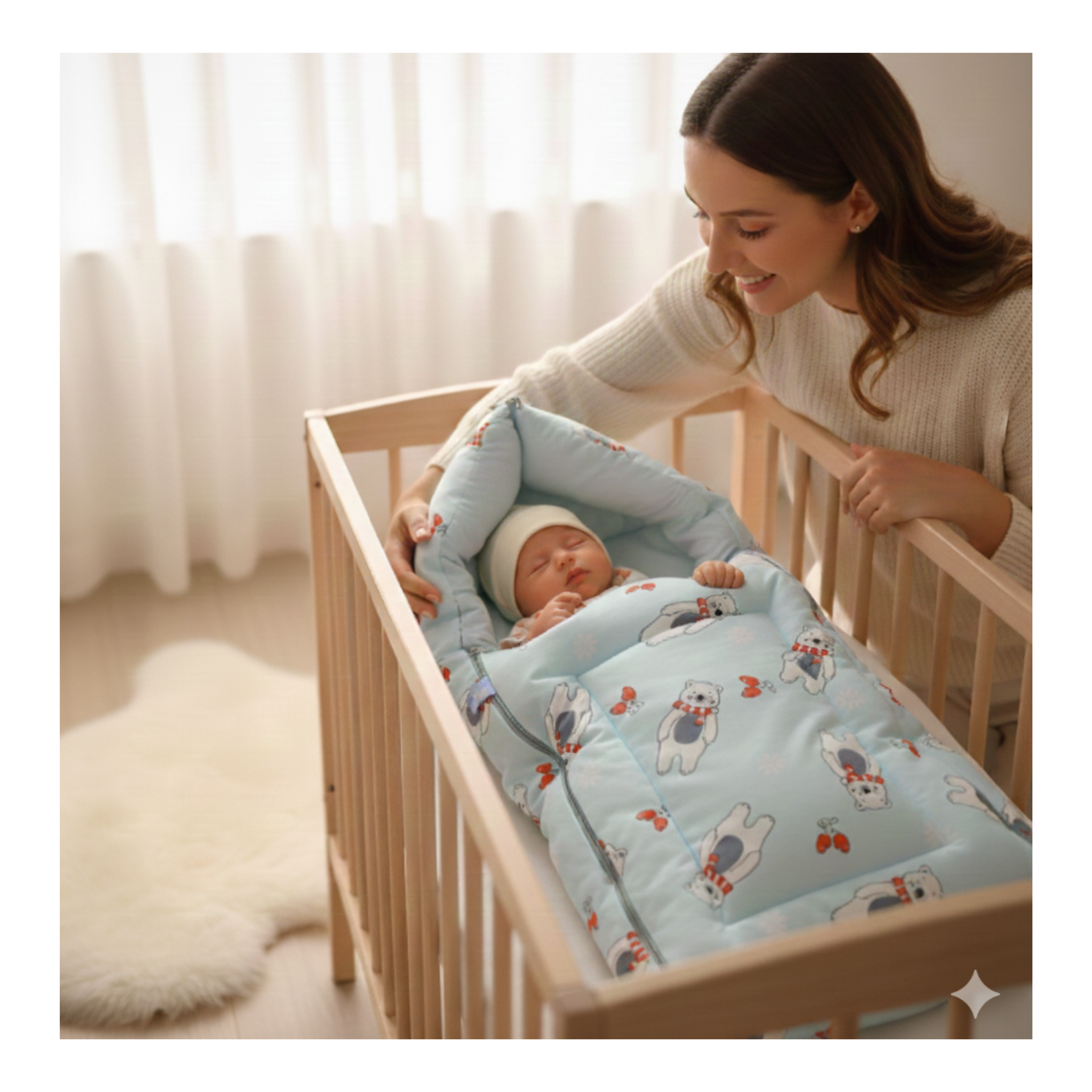 Cozy Velvet Infant Sleeping Bag