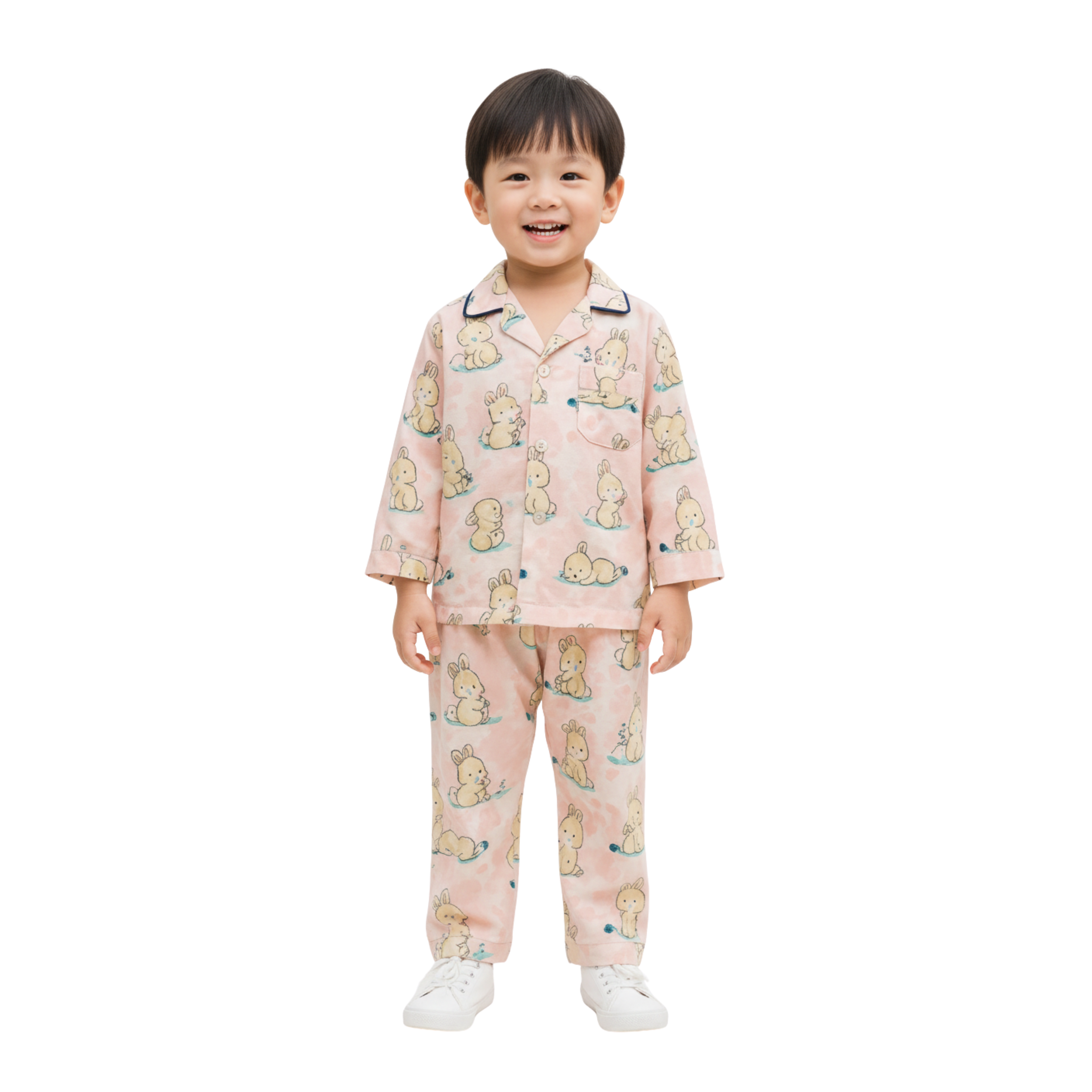 Kids Soft Cotton Nightwear Shirt & Pajama Set