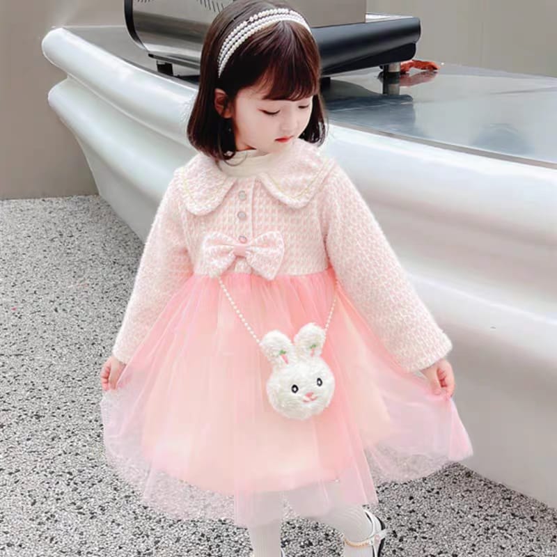 Girls Cozy Wool Frock