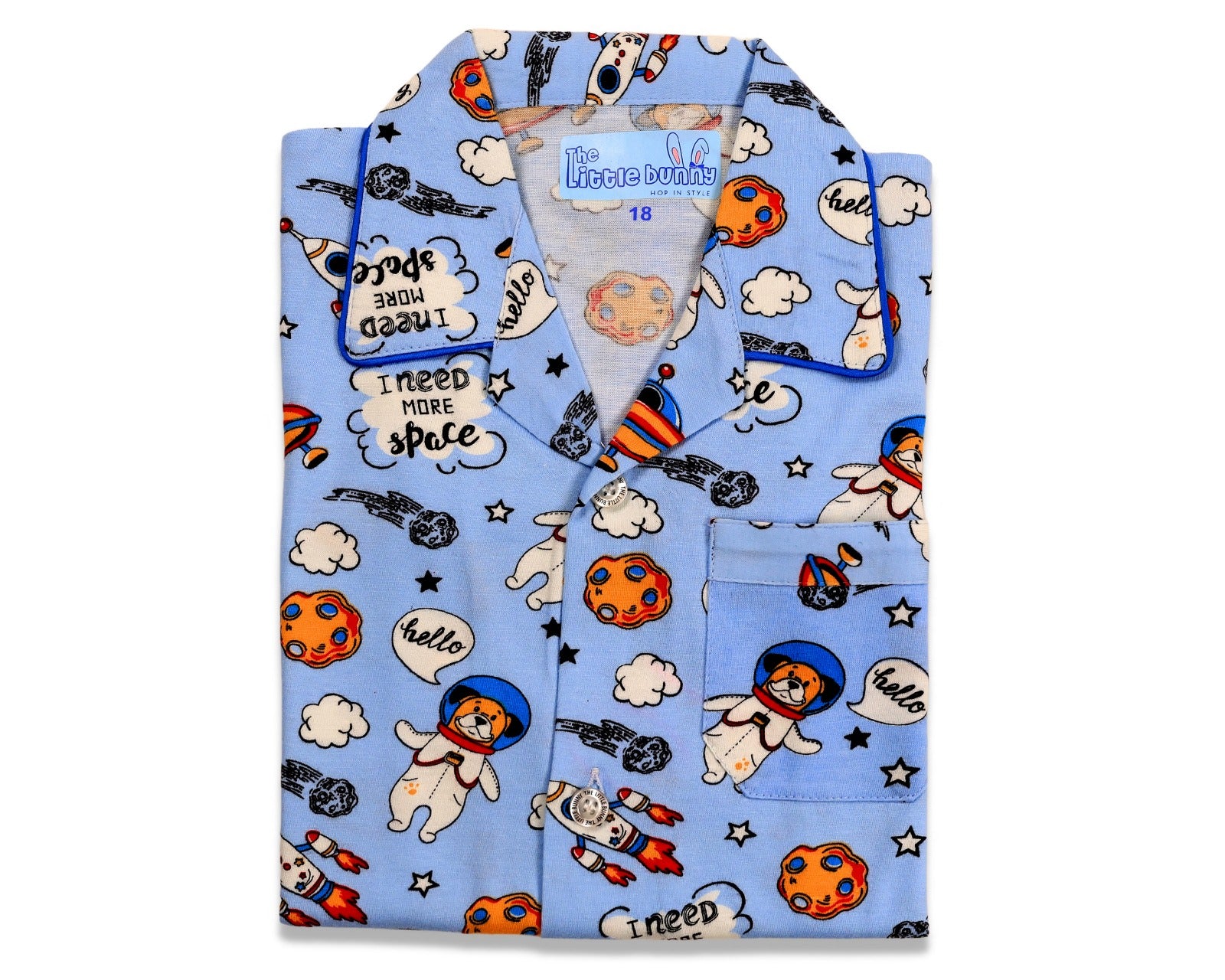 Playful Doggy Kids Hosiery Night Suit
