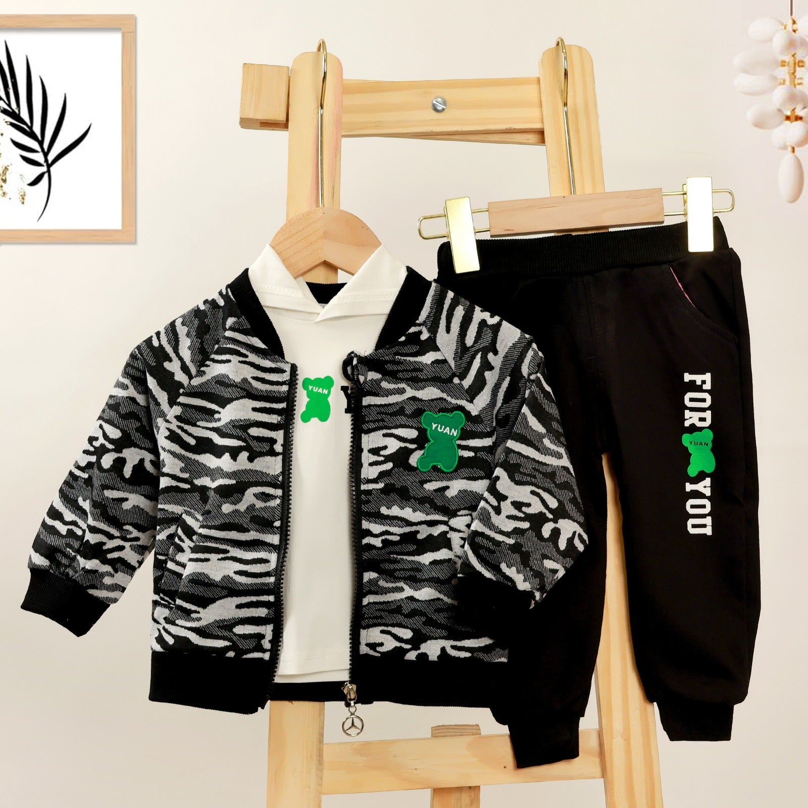 Boys Warm 3 pcs set with Hood