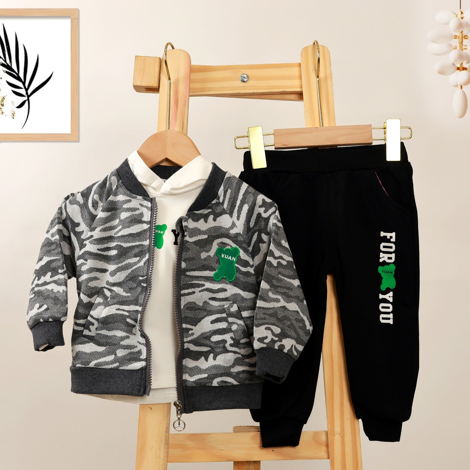 Boys Warm 3 pcs set with Hood