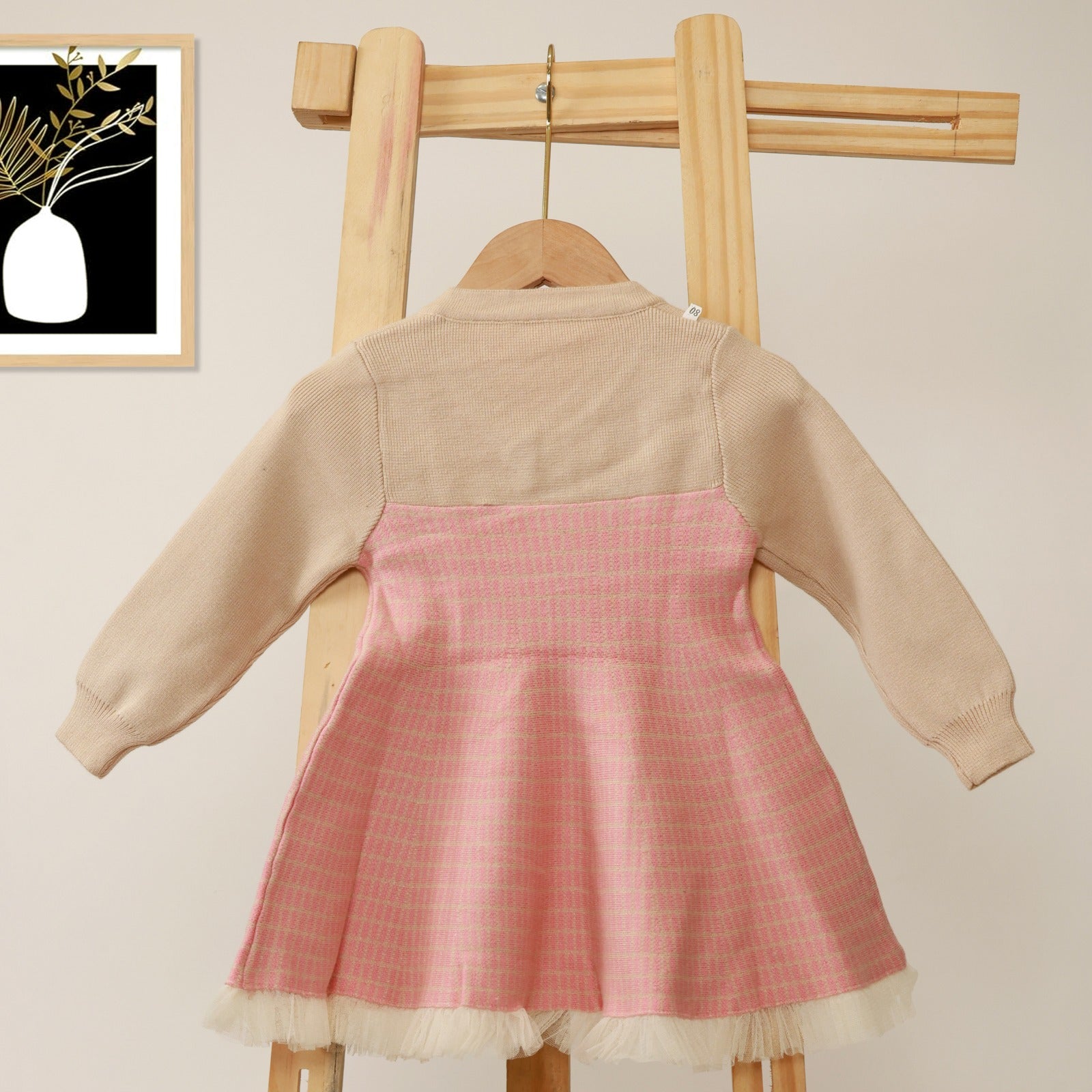 Warmy Cozy Girls Knitted Frock