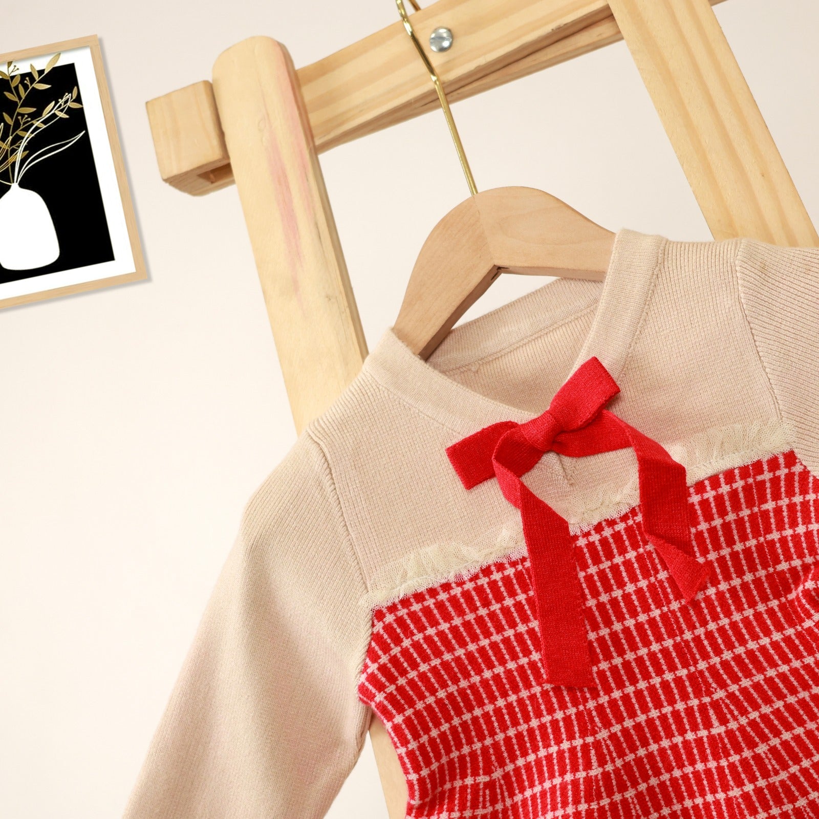 Warmy Cozy Girls Knitted Frock