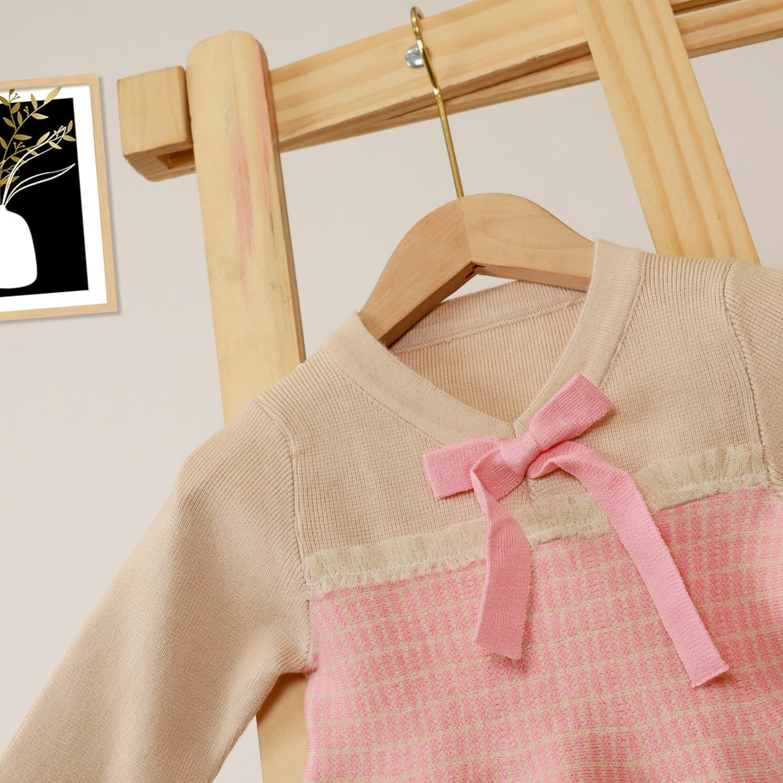 Warmy Cozy Girls Knitted Frock