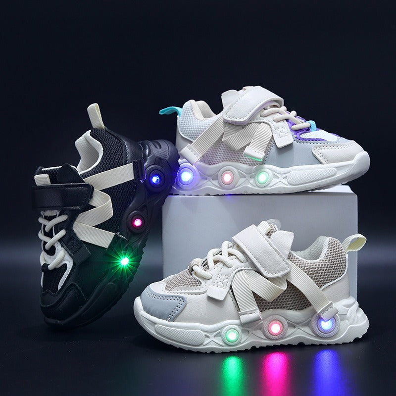 Kids Unisex Sporty Shoes with Lights – The Little Bunny