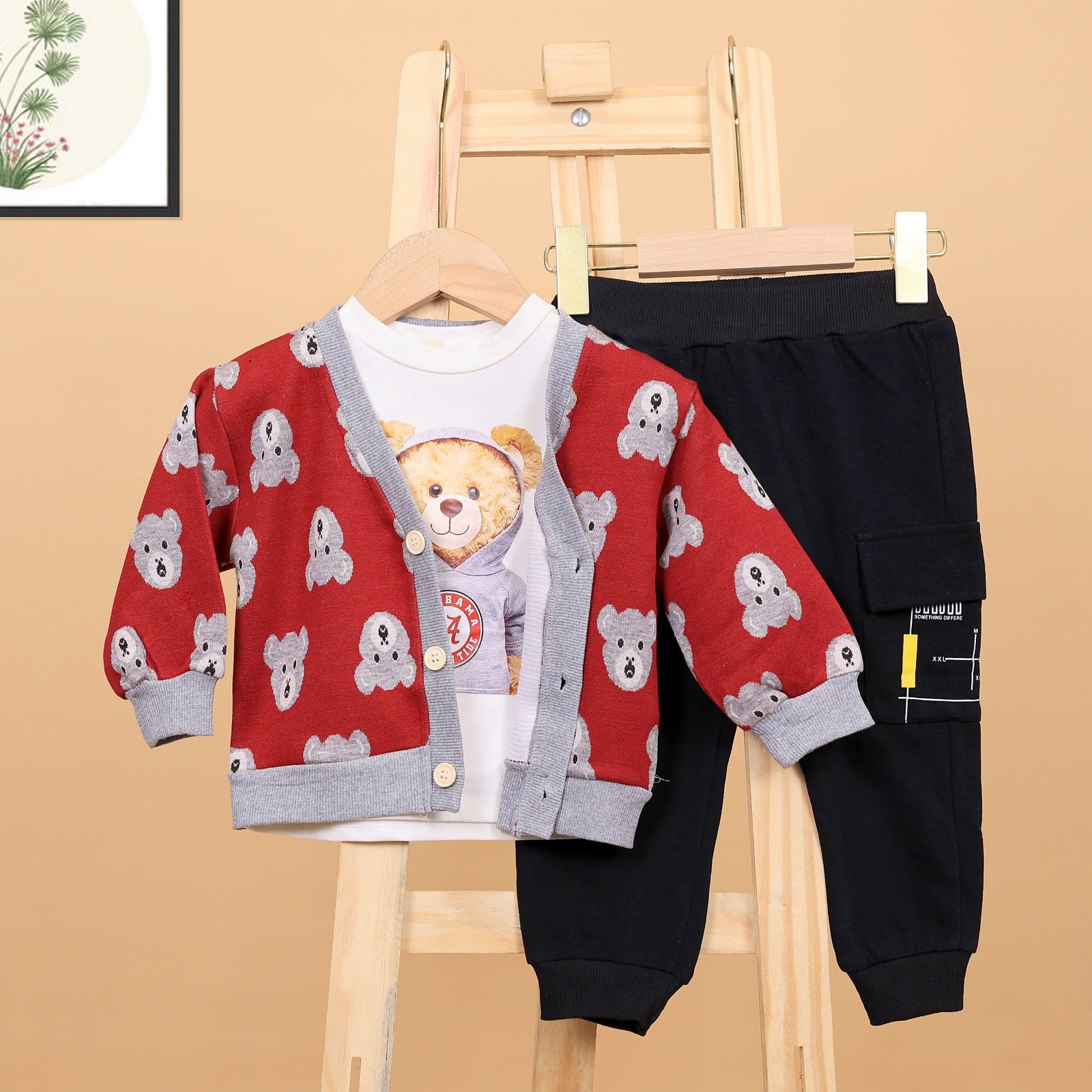 Teddy Sweater Set with T- Shirt