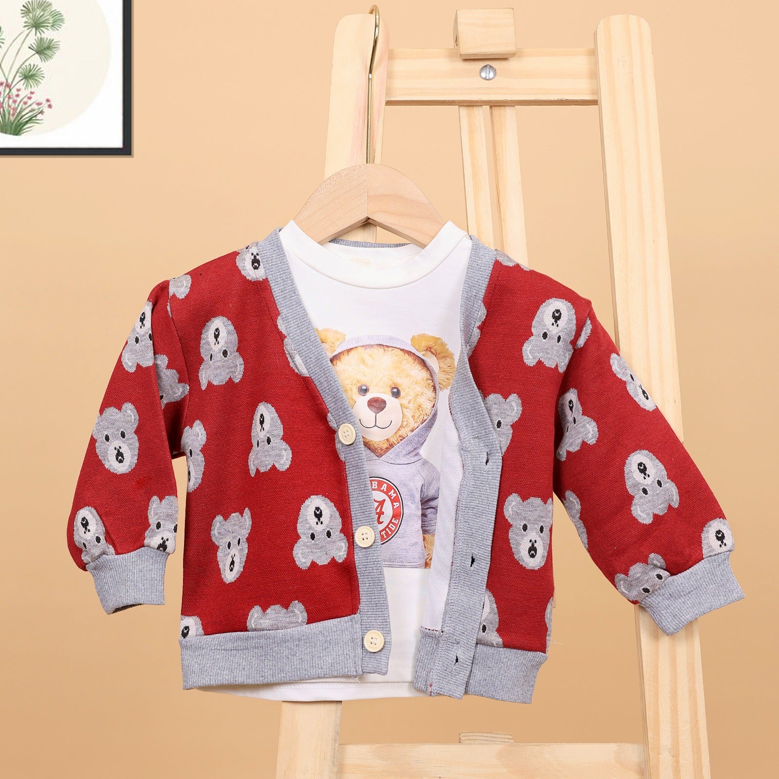 Teddy Sweater Set with T- Shirt