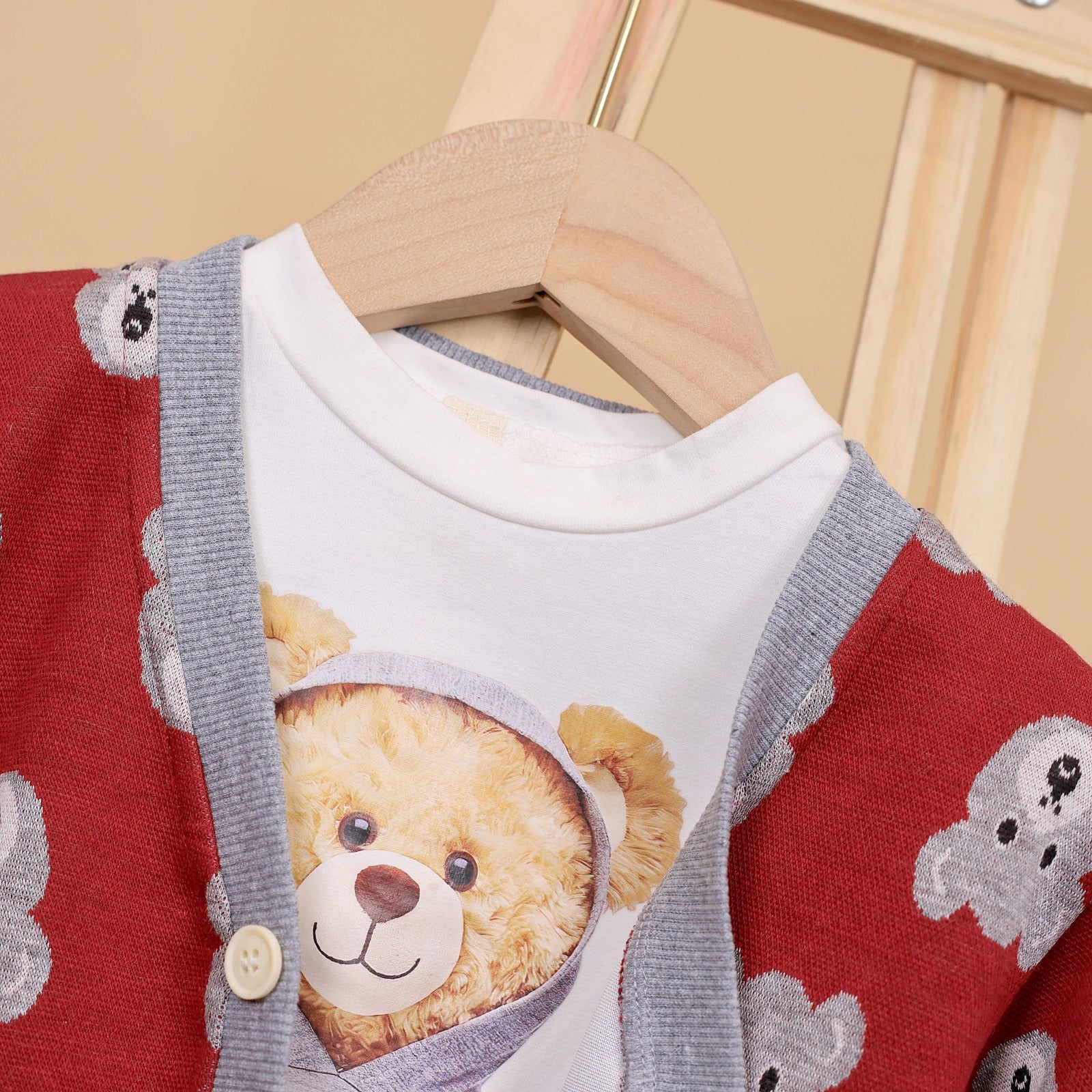 Teddy Sweater Set with T- Shirt