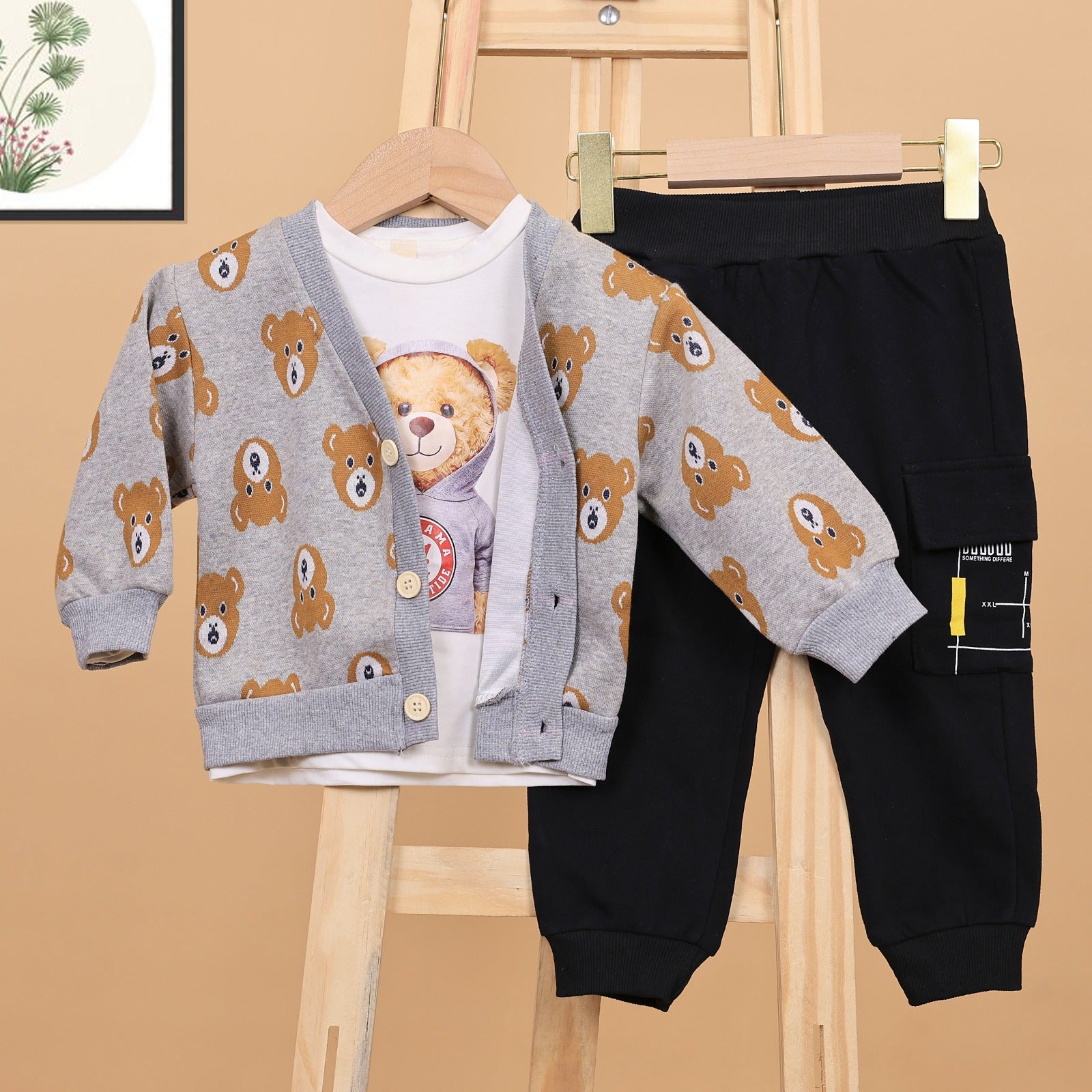 Teddy Sweater Set with T- Shirt