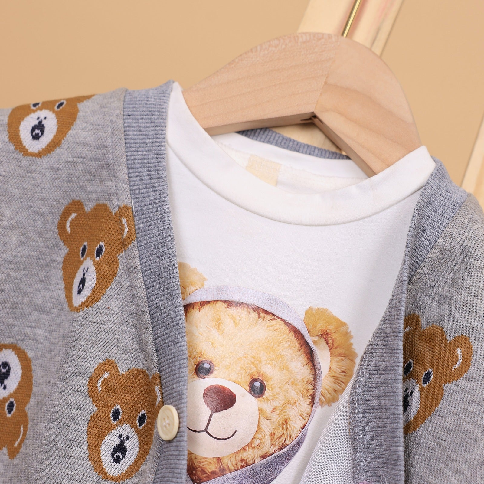 Teddy Sweater Set with T- Shirt