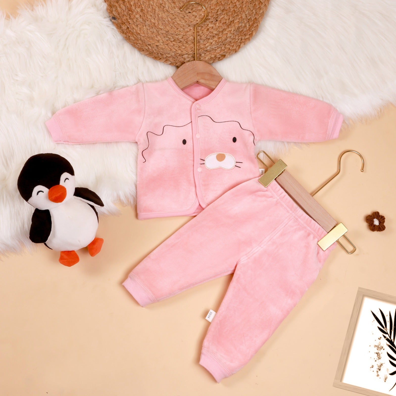 Little Cat velvet Baby Suit
