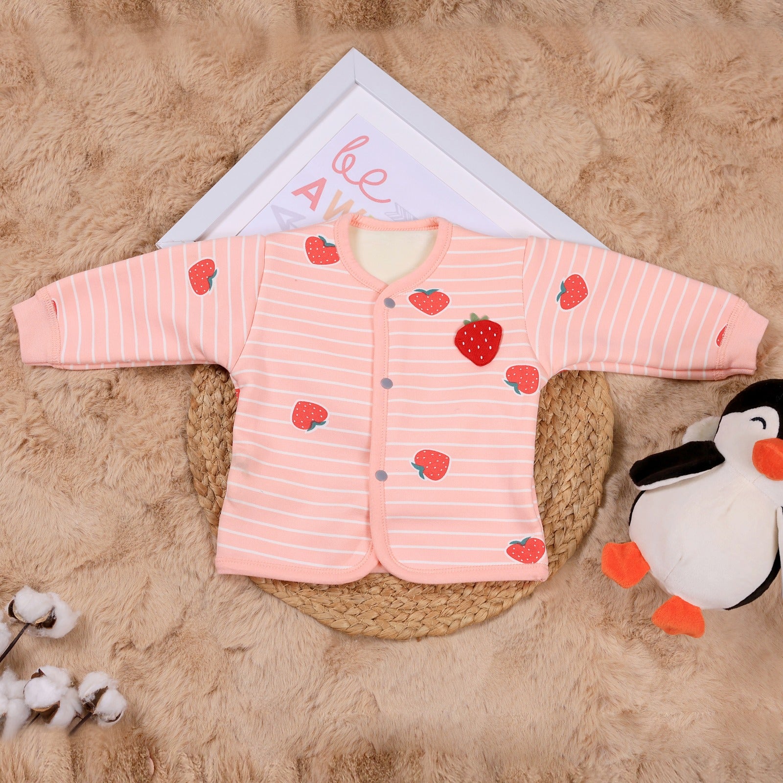 Baby suit with Strawberry print