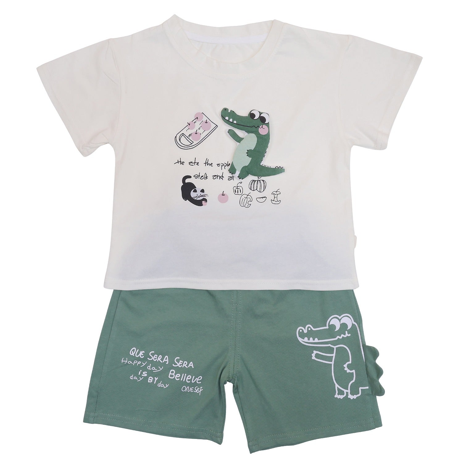 Dino Half Sleeves Shorts set