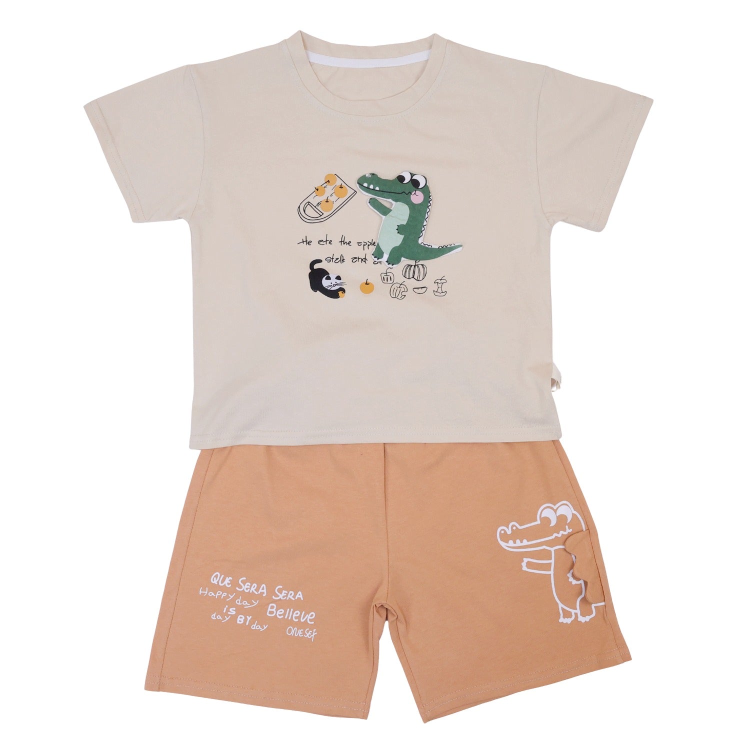 Dino Half Sleeves Shorts set