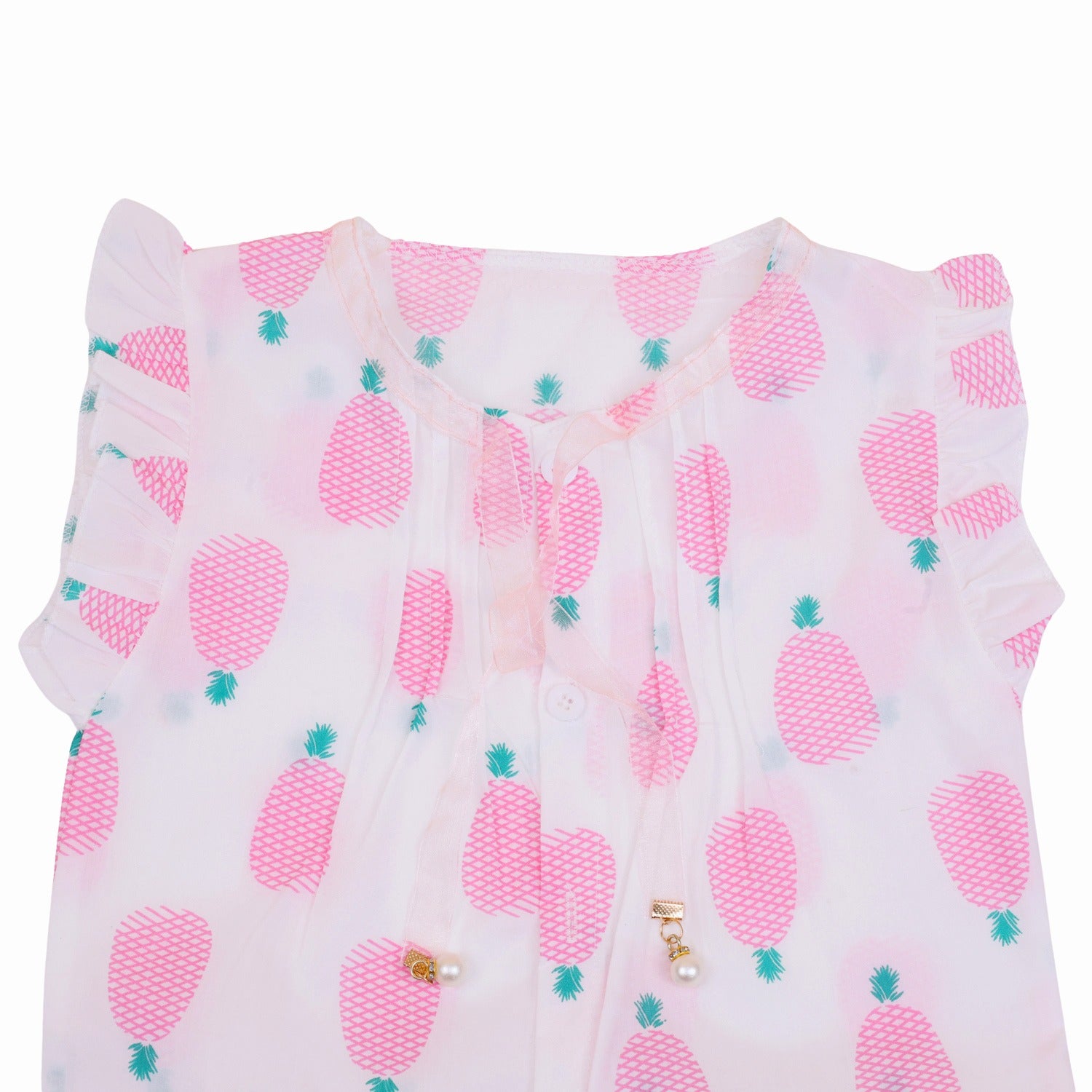 Girls 2 pcs shorts set Pineapple print