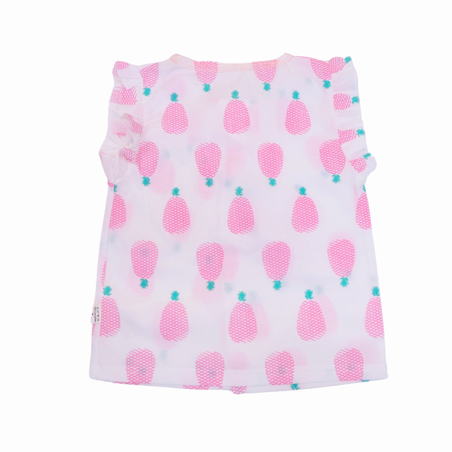 Girls 2 pcs shorts set Pineapple print